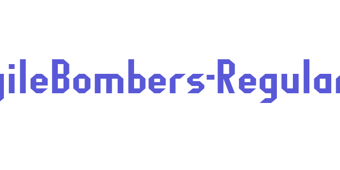 FragileBombers-Regular Font