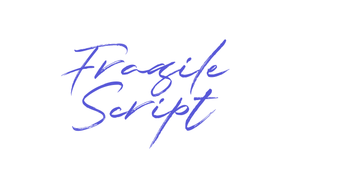 Fragile Script Font Download