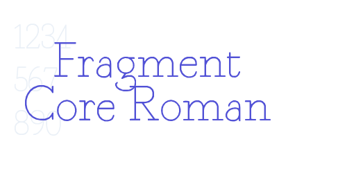 Fragment Core Roman-font-download