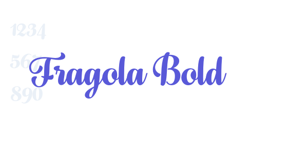 Fragola Bold font