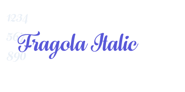 Fragola Italic font