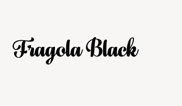 Fragola Black Font