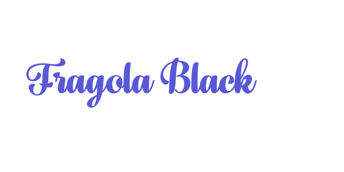 Fragola Black Font Download