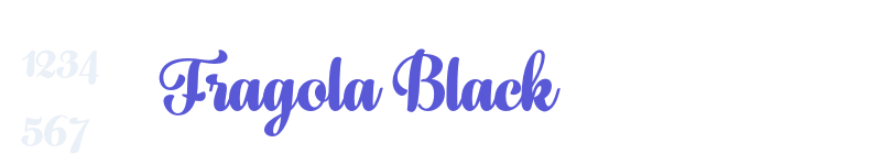 Fragola Black-related font