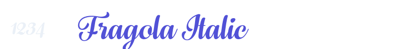 Fragola Italic-font