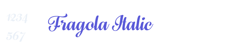 Fragola Italic-related font