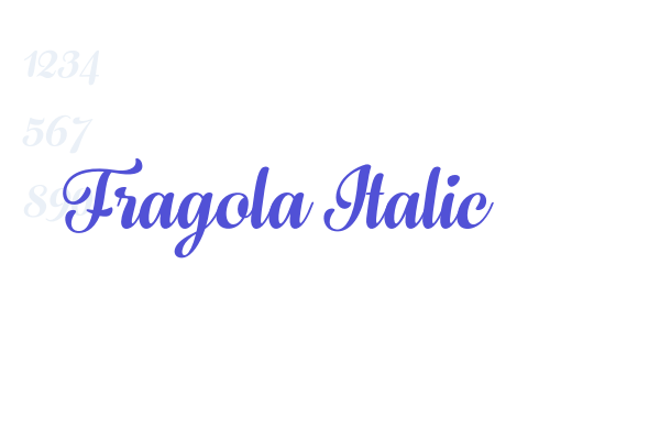 Fragola Italic