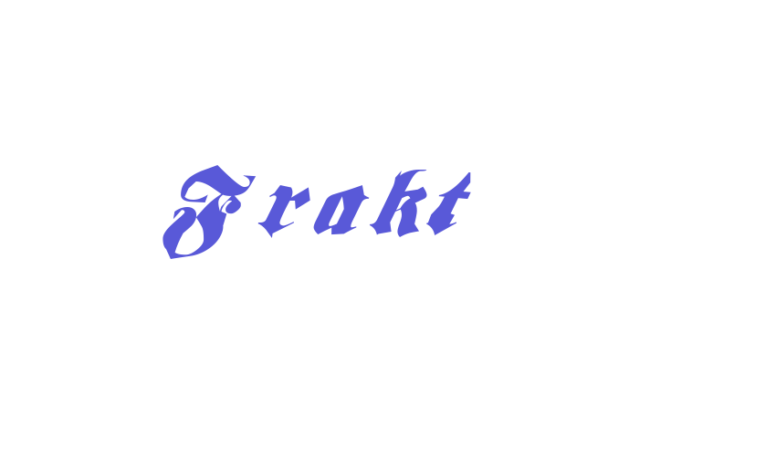 Frakt Font