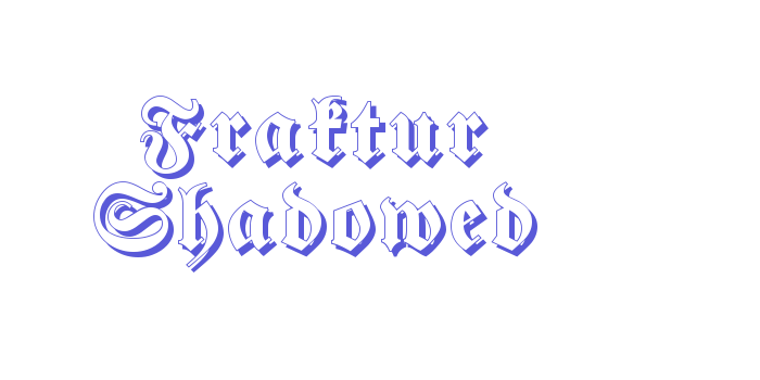 Fraktur Shadowed Font Download