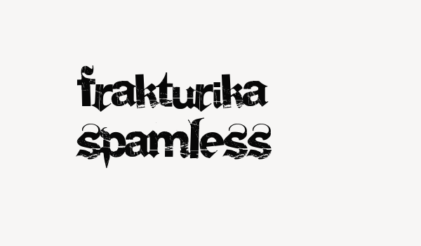 Frakturika Spamless Font