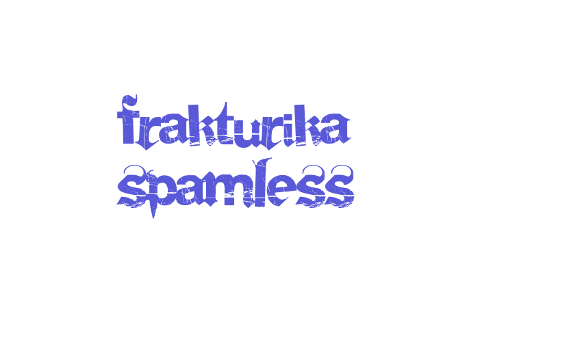 Frakturika Spamless Font