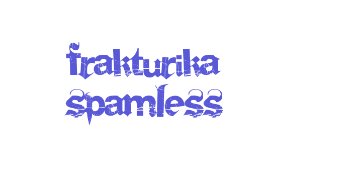 Frakturika Spamless Font Download