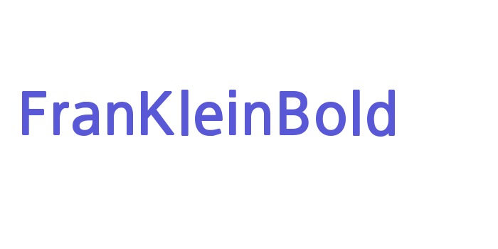 FranKleinBold Font Download