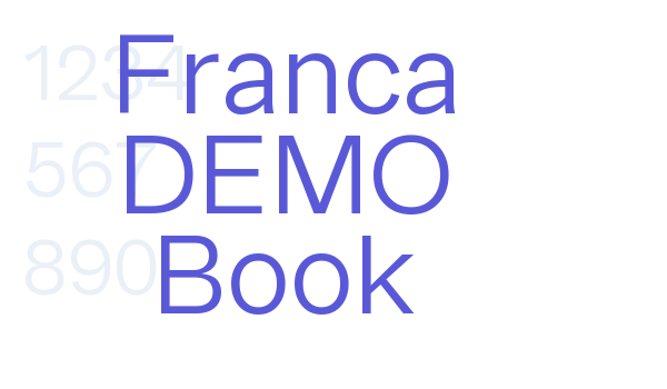 Franca DEMO Book Font