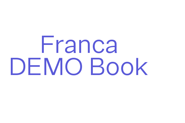 Franca DEMO Book Font