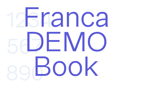 Franca DEMO Book Font Download