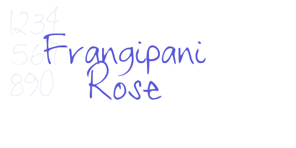 Frangipani Rose font free