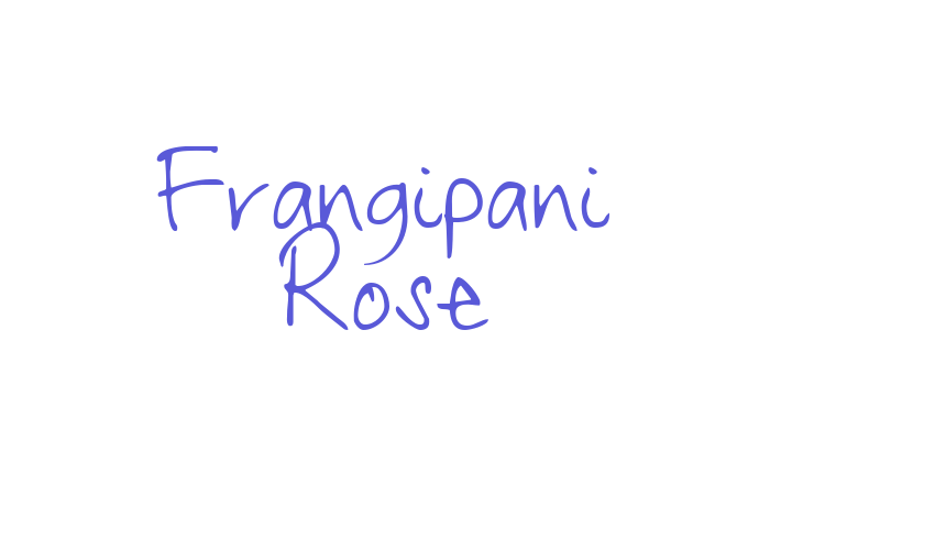 Frangipani Rose Font Download