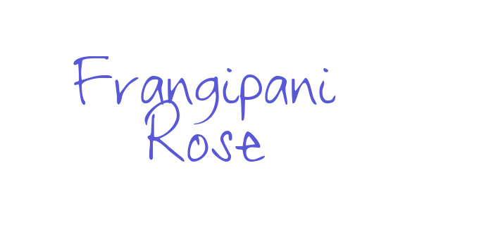 Frangipani Rose Font Download