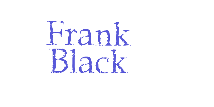 Frank Black Font