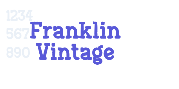 Franklin Vintage font free