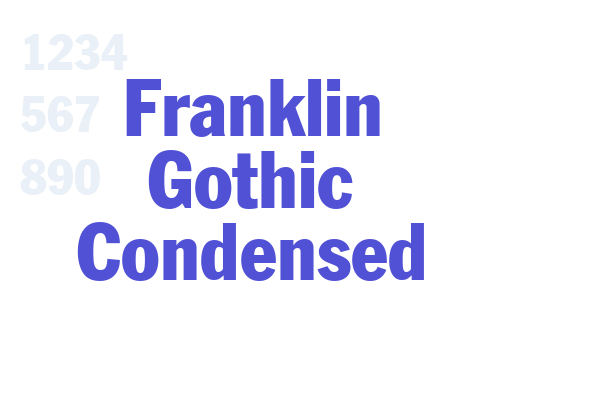 Franklin Gothic Condensed