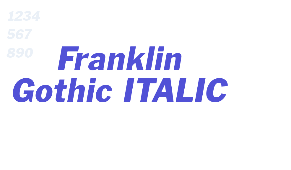 Franklin Gothic ITALIC-font-download