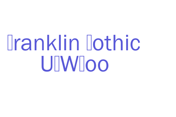 Franklin Gothic URWBoo Font