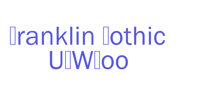 Download Franklin Gothic URWBoo Font