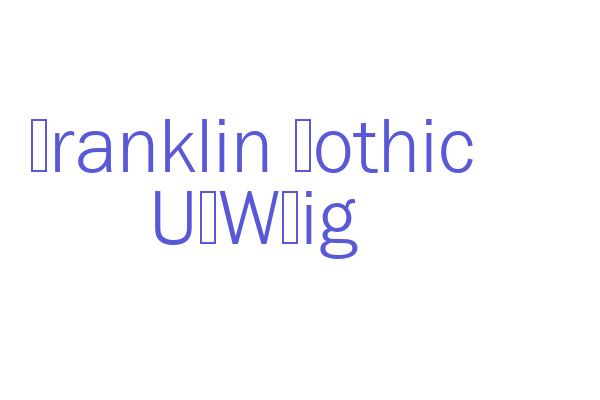 Franklin Gothic URWLig Font