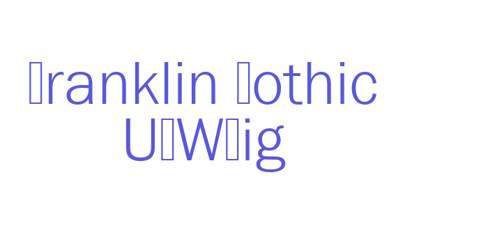 Download Franklin Gothic URWLig Font