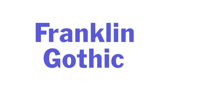 Franklin Gothic Font