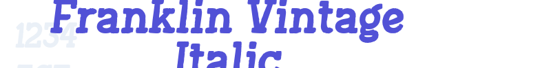 Franklin Vintage Italic-font