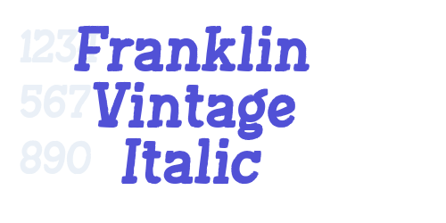 Franklin Vintage Italic-font-download