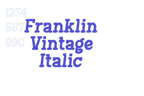 Franklin Vintage Italic