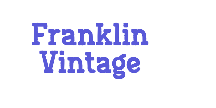 Franklin Vintage Font