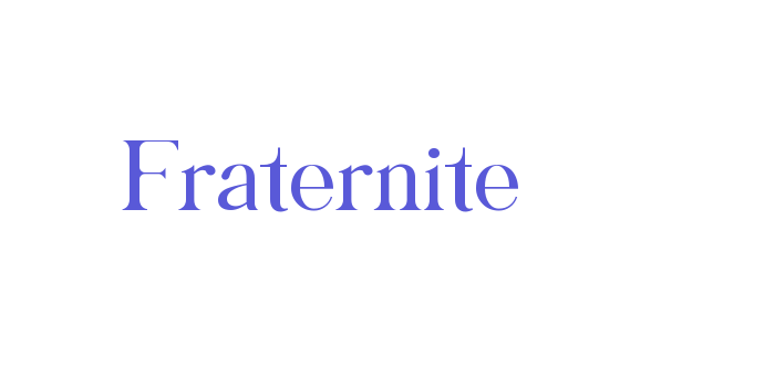 Fraternite Font Download