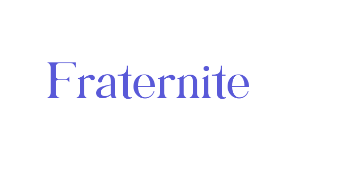 Fraternite Font