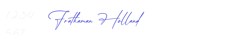 Frathaman Holland font