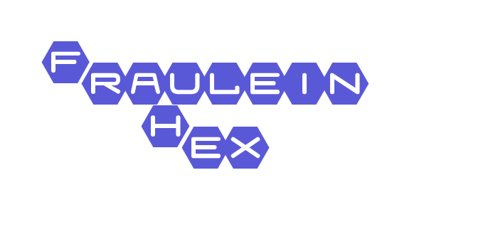 Fraulein Hex Font