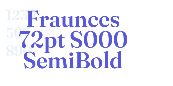 Fraunces 72pt S000 SemiBold font free