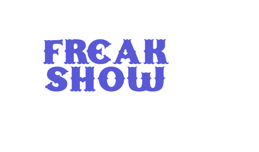 Freak Show Font Download