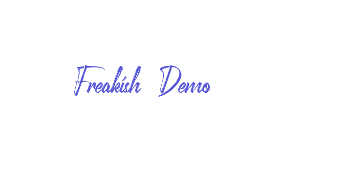 Freakish Demo Font Download