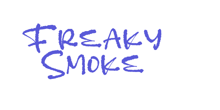 Freaky Smoke Font Download