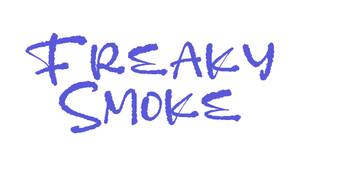 Freaky Smoke Font