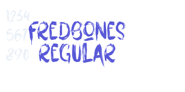 Fredbones Regular font