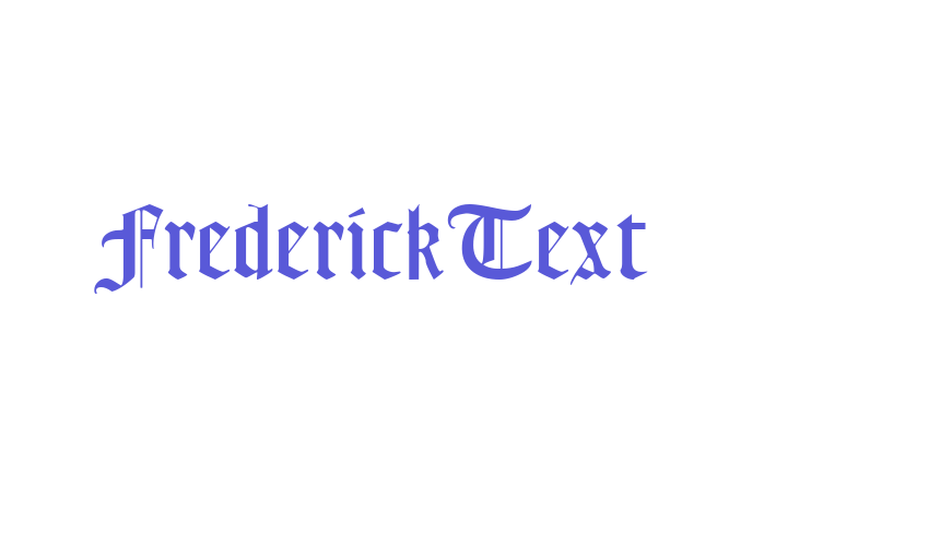 FrederickText Font