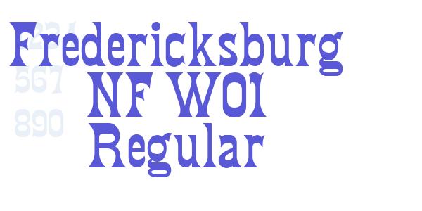 Fredericksburg NF W01 Regular font