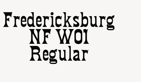 Fredericksburg NF W01 Regular Font