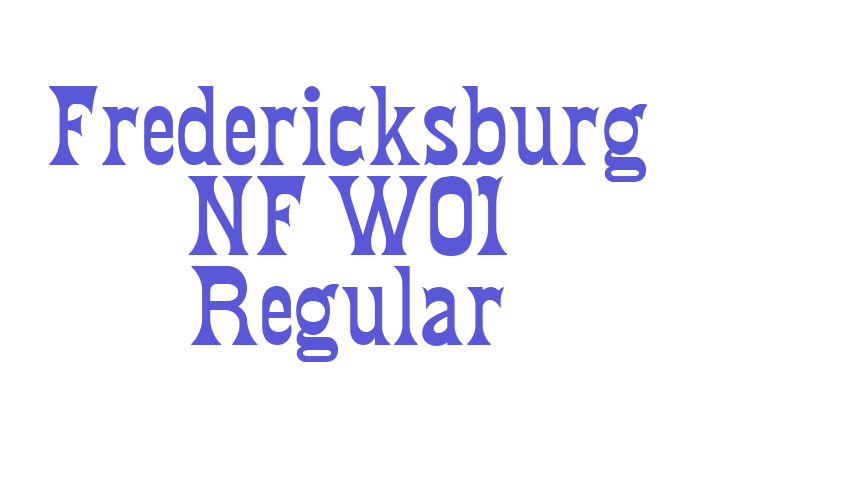 Fredericksburg NF W01 Regular Font Download